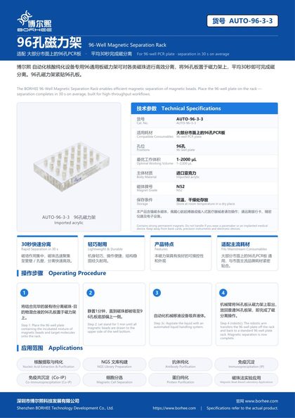 AUTO-96-3-3 96孔磁力架 产品彩页