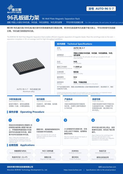 AUTO-96-5-7 96孔板磁力架 产品彩页
