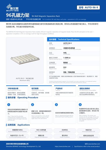 AUTO-96-9 96孔磁力架 产品彩页