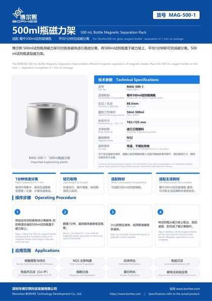 MAG-500-1 500ml瓶磁力架 产品彩页