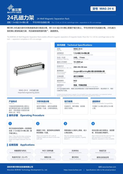 MAG-24-6 24孔磁力架 产品彩页