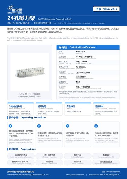 MAG-24-7 24孔磁力架 产品彩页